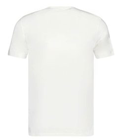 Hot Majestic Filatures Tee-Shirt Homme Col V Manches Courtes Blanc