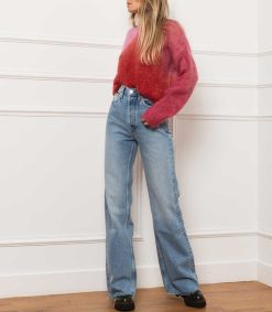 Online RE/DONE Jean 70S Ultra High Rise Wide Leg Denim Clair