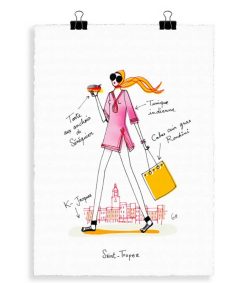 Online Image Republic Affiche Eric Giriat 04 St-Tropez 56 X 76 Cm