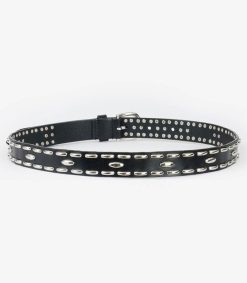 Clearance Isabel Marant Ceinture En Cuir Zap Noir