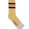 Best Golden Goose Chaussettes Hautes A Rayures Dark Sand/Noir