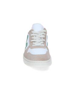 New Veja Baskets V-10 Chromefree Leather White Emeraude Sahara