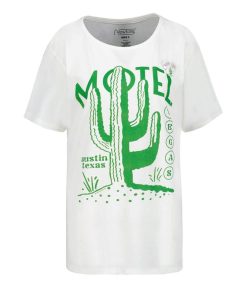 Online Newtone Tee-Shirt Schiffer Cactus Dirty White