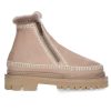 Hot laidback london Boots Setsu 3.0 Crochet Leather Stone/Natural