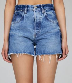 Online Moussy Vintage Short En Denim Cary A Taille Haute