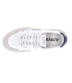 Clearance Autry Baskets Homme Medalist Cuir Suede Blanc/Navy Blue