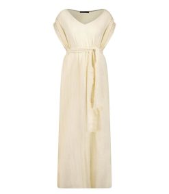 Online Maison Saint Julien Robe Longue Kaftan Cream