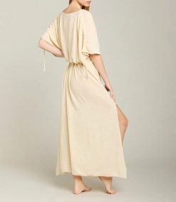 Online Maison Saint Julien Robe Longue Kaftan Cream