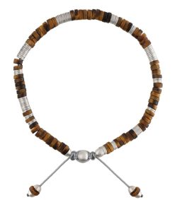 Hot M.Cohen by Maor Bracelet Lazuli Argent Et Gemmes Tiger Eye