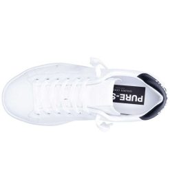 Hot Golden Goose Baskets Purestar Cuir Blanc Noir