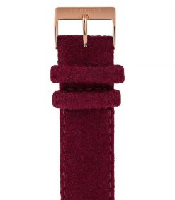 Online Briston Bracelet De Montre Interchangeable Flanelle Bordeaux/Or Rose