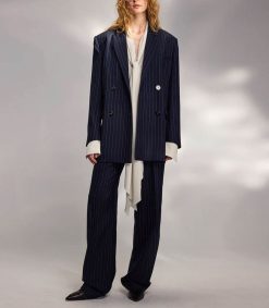 Best Margaux Lonnberg Pantalon Cesare Navy Stripes