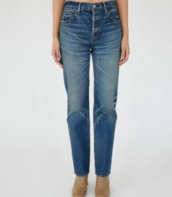 Online Moussy Vintage Jean Walnut Straight Dark Blue