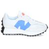 Clearance New Balance Baskets 327 Warped Essentials White Bright Lapis