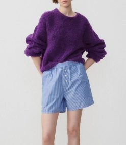 Clearance American Vintage Pull Zolly Aubergine Chine