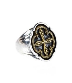 Wholesale Corpus Christi Bague Chevaliere Night Comes On En Argent Et Or