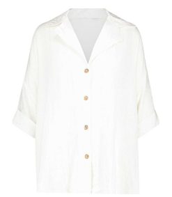 Hot Maison Saint Julien Chemise Tortola Blanche