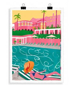 Hot Image Republic Affiche Wlpp "Beverly Hills Hotel" 56 X 76 Cm