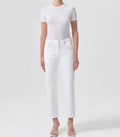 Hot AGOLDE Jean Kye Mid Rise Straight Crop Stretch