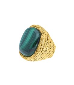 New Aurélie Bidermann Bague Miki Malachite