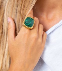 New Aurélie Bidermann Bague Miki Malachite