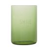 Hot Design Letters Verre Favorite Drinking Glass Smile Green