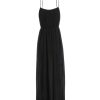 New Maison Saint Julien Robe Plissee Palm Beach Noire