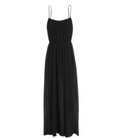 New Maison Saint Julien Robe Plissee Palm Beach Noire