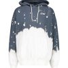 Best La Detresse Hoodie Acid Wash Charcoal