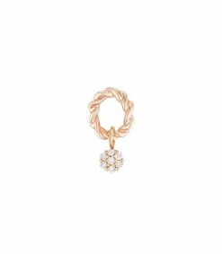 Wholesale Stone Paris Boucle D'Oreille Puce Dunaway Or Rose Et Diamants