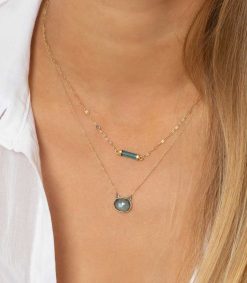 Best 5 Octobre Collier Bess Tourmaline Bleue