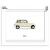 New Image Republic Affiche Le Duo Voiture Renault 4L Beige 30 X 40 Cm