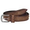 New Puntovita & Arsenice Ceinture En Cuir Marron X Jane De Boy