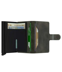 New Secrid Porte-Carte Miniwallet Vintage Olive Black