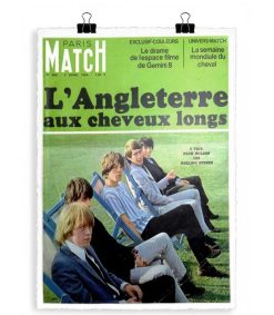 Best Image Republic Affiche Paris Match Rolling Stones 40 X 50 Cm