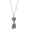 New Gas Bijoux Collier Buffalo Argente