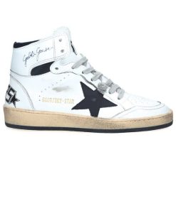 Best Golden Goose Baskets Sky-Star Cuir Blanc Etoile Noire