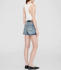 Online Anine Bing Short En Jean Dalton Pacific Blue