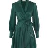 Online Zimmermann Robe Portefeuille En Soie Jade