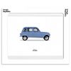 Wholesale Image Republic Affiche Le Duo Voiture Renault 4L Bleue 40 X 50 Cm