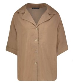 New Maison Saint Julien Chemise Tortola Cafe Latte