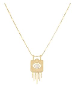 Wholesale Céline Daoust Collier Rayon De Soleil En Or Et Oeil En Diamant Chaine 45Cm