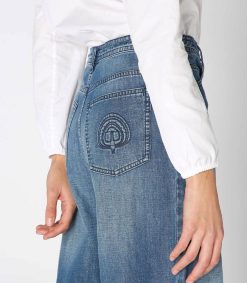 Hot HAPPY HAUS Jean Oversize Bleu D'Ete