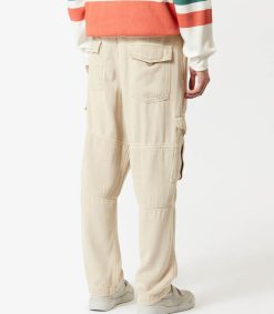 Clearance Marant Pantalon Cargo Homme En Denim Terence Ecru