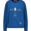 Online We Are One Project Sweat-Shirt Vintage Brode Love Light Bleu Marine