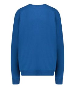 Online We Are One Project Sweat-Shirt Vintage Brode Love Light Bleu Marine