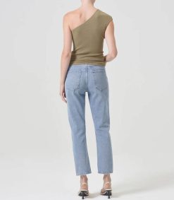 Best AGOLDE Jean High Rise Cropped Riley Dimension