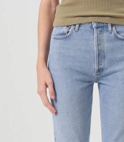 Best AGOLDE Jean High Rise Cropped Riley Dimension