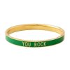 Clearance Design Letters Bracelet Candy Word You Rock Green