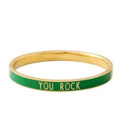 Clearance Design Letters Bracelet Candy Word You Rock Green